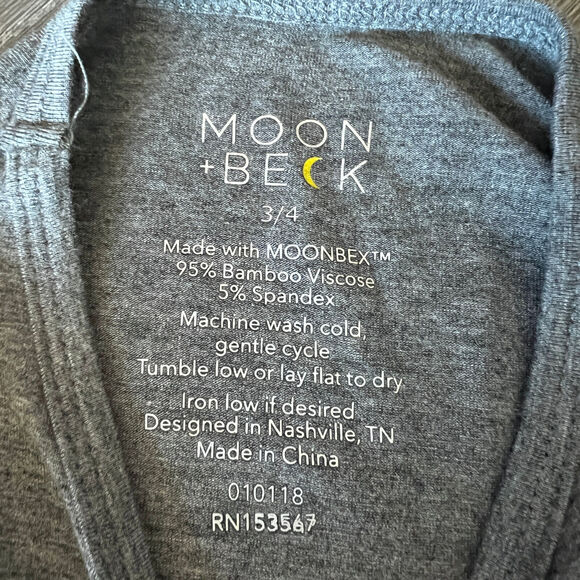 Moon + Beck Romper Kids 3-4 Years Gray - Picture 2 of 8